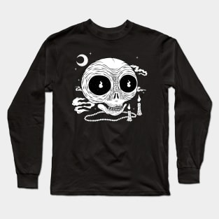 Ritual Skull b/w Long Sleeve T-Shirt